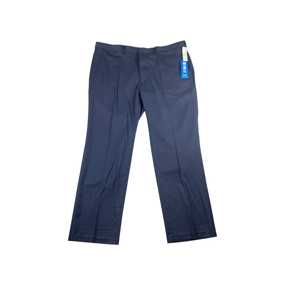 NWT Saddlebred Mens Navy Motion Stretch‎ Comfort Waistband Dress Pants 40W x 30L
